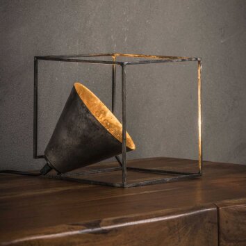 Lampa stołowa Haastrecht Stare Złoto, 1-punktowy