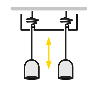 Regulacja wysokości lampy podczas montażu