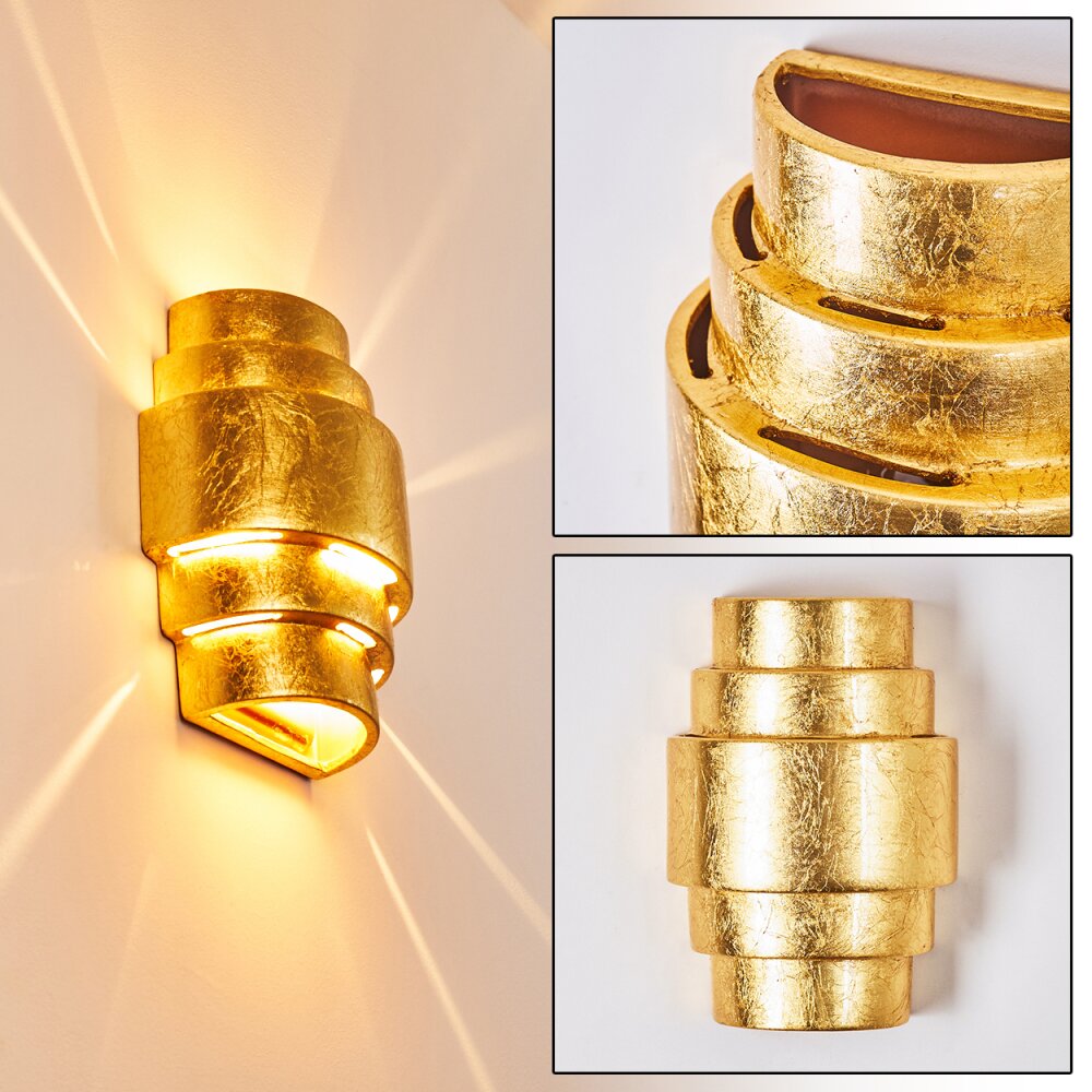 Handan Lampa ścienna Złoty, 1-punktowy main product photo