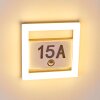 Oświetlenie numeru domu Louisville LED Szary, 1-punktowy, Czujnik ruchu