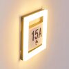 Oświetlenie numeru domu Louisville LED Szary, 1-punktowy, Czujnik ruchu