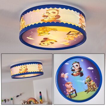 Erie Lampa Sufitowa Niebeieski, Kolorowy, 2-punktowe