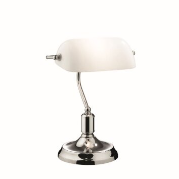 Ideal Lux LAWYER Lampa stołowa Chrom, 1-punktowy