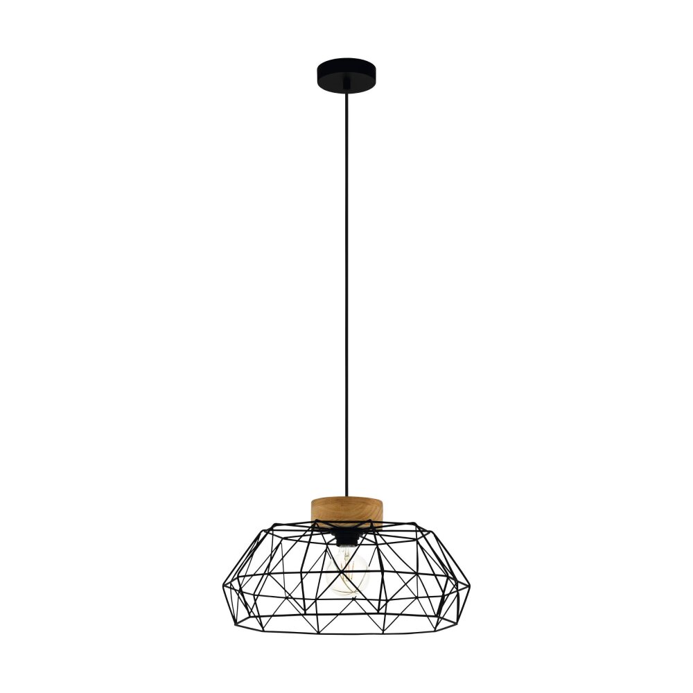 Eglo PADSTOW Lampa Wisząca Brązowy, Czarny, 1-punktowy main product photo