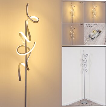 Lavaca Lampa Stojąca LED Srebrny, 2-punktowe