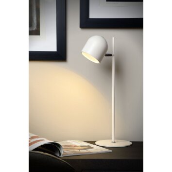 Lucide SKANSKA lampa stołowa LED Biały, 1-punktowy