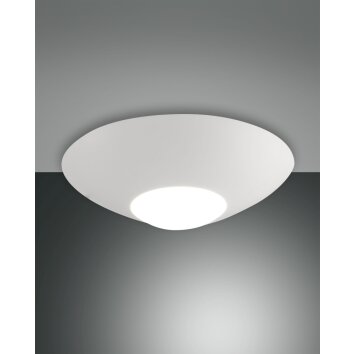 Fabas Luce Lizzy Lampa Sufitowa LED Biały, 1-punktowy