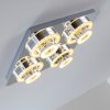 Lakeshore lampa sufitowa LED Chrom, 8-punktowe