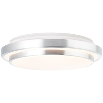 Brilliant Vilma Lampa Sufitowa LED Srebrny, Biały, 1-punktowy, Zdalne sterowanie, Zmieniacz kolorów