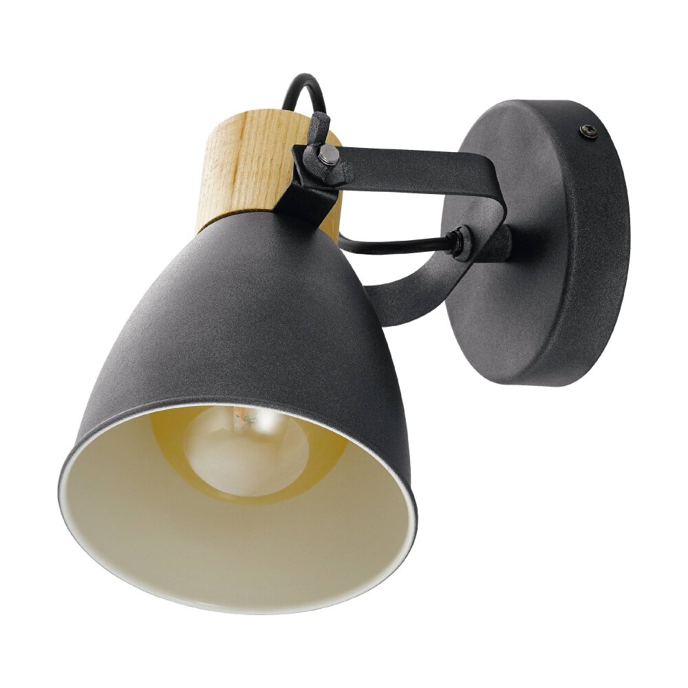 Eglo COSWARTH Lampa Sufitowa Antracytowy, Brązowy, Biały, 1-punktowy main product photo