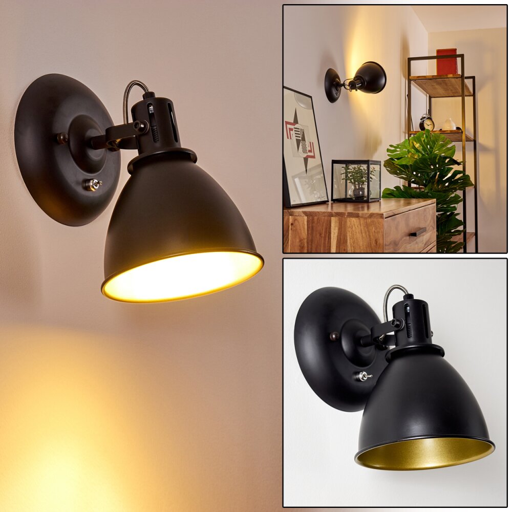 Lampa ścienna Koppom Czarny, 1-punktowy main product photo