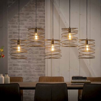 HOENKOOP Lampa Wisząca Czarny, 5-punktowe