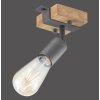 Leuchten-Direkt SLAT Oświetlenie ścienne i sufitowe Brązowy, Ciemne drewno, 1-punktowy