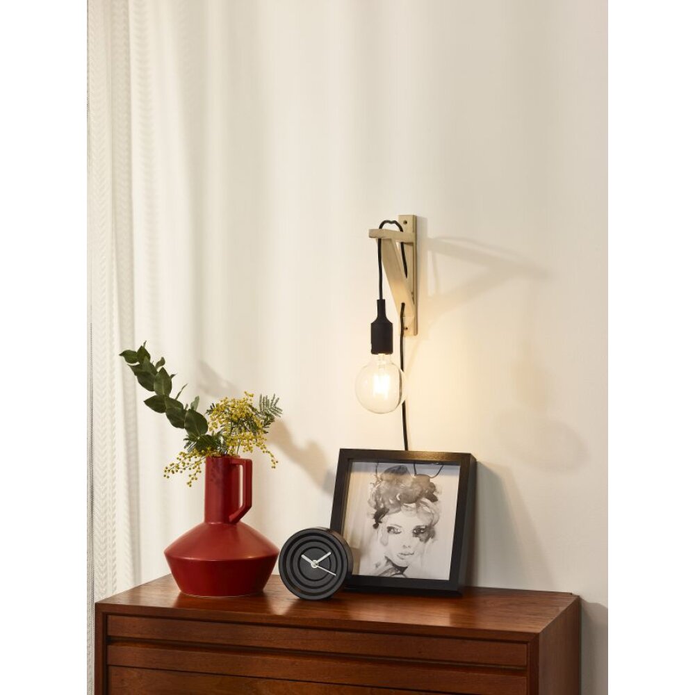 Lucide FIX WALL Lampa ścienna Czarny, 1-punktowy main product photo
