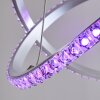Saginaw Lampa Wisząca LED Nikiel matowy, 1-punktowy, Zdalne sterowanie, Zmieniacz kolorów