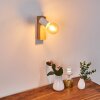 Barbengo Lampa ścienna jasne drewno, biały, 1-punktowy