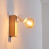 Barbengo Lampa ścienna jasne drewno, biały, 1-punktowy