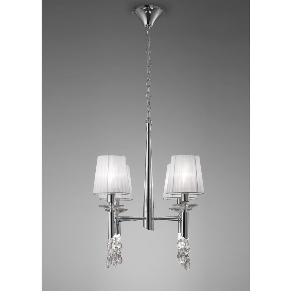 Mantra TIFFANY Lampa Wisząca Chrom, 4-punktowe main product photo