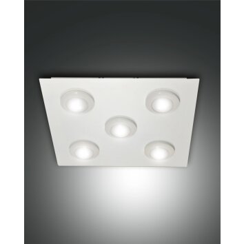 Fabas Luce Swan Lampa Sufitowa LED Biały, 5-punktowe