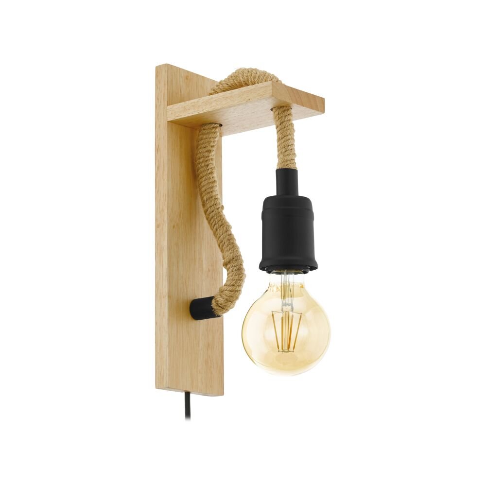 EGLO RAMPSIDE Lampa ścienna Brązowy, Czarny, 1-punktowy main product photo