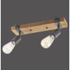 Leuchten-Direkt SLAT Lampa Sufitowa Brązowy, Ciemne drewno, 2-punktowe