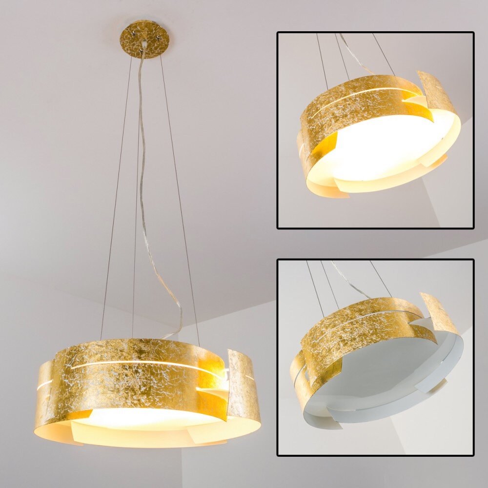 Novara lampa wisząca Złoty, 3-punktowe main product photo