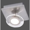 Leuchten Direkt LOLA-MIKE Lampa Sufitowa LED Stal nierdzewna, 1-punktowy, Zdalne sterowanie, Zmieniacz kolorów