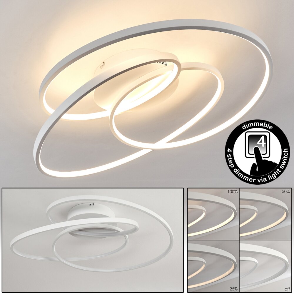 Chute Lampa Sufitowa LED Biały, 45-punktowe main product photo