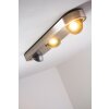 Granada lampa sufitowa LED Nikiel matowy, 3-punktowe