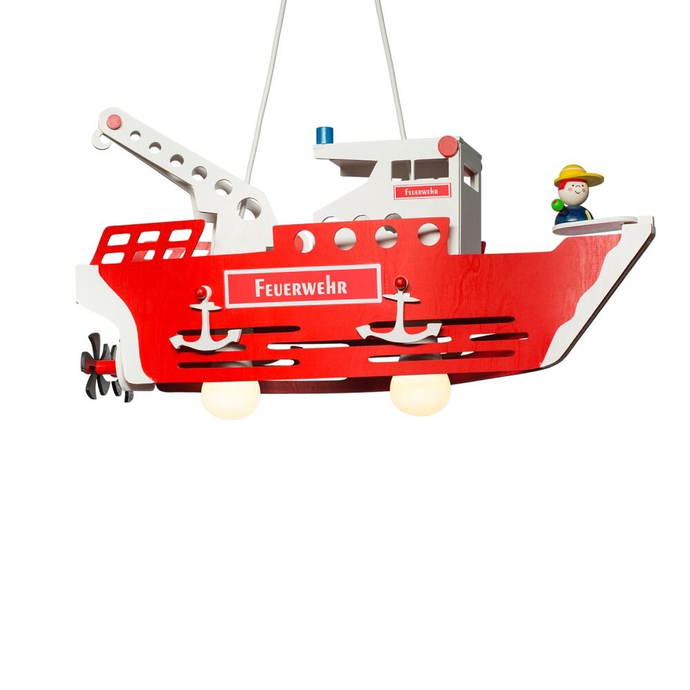 Elobra FRED Lampa Wisząca Czerwony, Srebrny, 2-punktowe main product photo