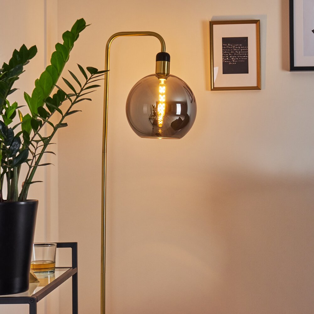 Tuvalu Lampa Stojąca Mosiądz, Czarny, 1-punktowy main product photo