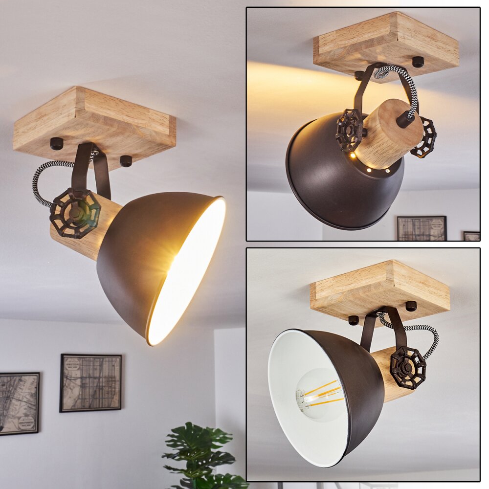 Orny Lampa Sufitowa Brązowy, Czarny, 1-punktowy main product photo