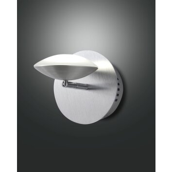 Fabas Luce Hale Lampa ścienna LED Aluminium, Stal nierdzewna, 1-punktowy