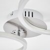 Malanje Lampa Sufitowa LED Nikiel matowy, 2-punktowe