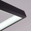Ghana Lampa Sufitowa LED Czarny, 3-punktowe, Zdalne sterowanie, Zmieniacz kolorów