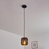 Mongolei Lampa Wisząca Czarny, 1-punktowy