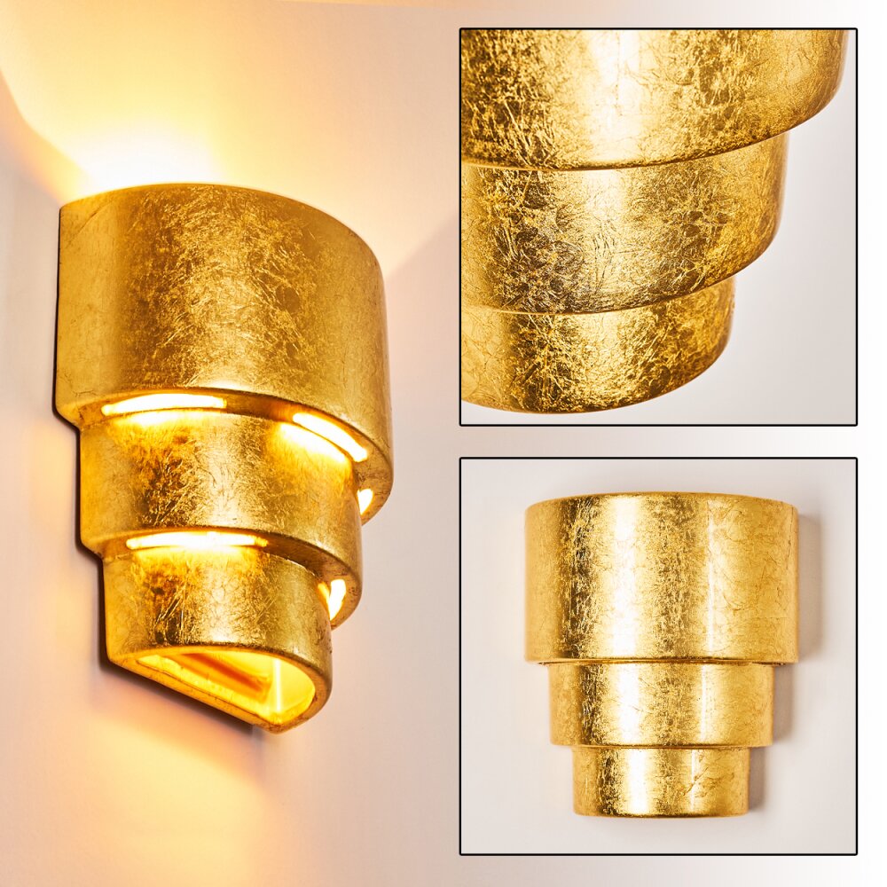 Karatschi Lampa ścienna Złoty, 1-punktowy main product photo