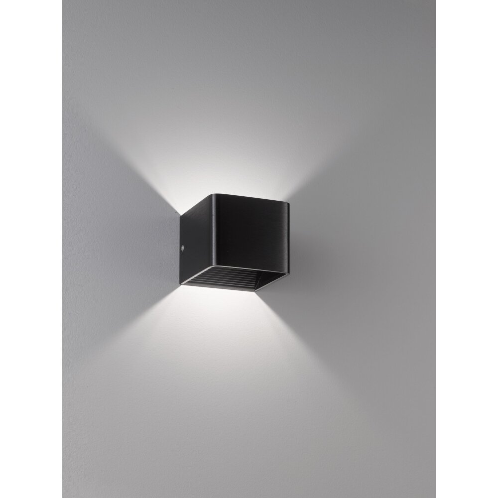 Fischer & Honsel Dan Lampa ścienna LED Czarny, 1-punktowy main product photo