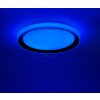 Leuchten-Direkt LOLAsmart_DISC Lampa Sufitowa LED Czarny, 1-punktowy, Zdalne sterowanie, Zmieniacz kolorów