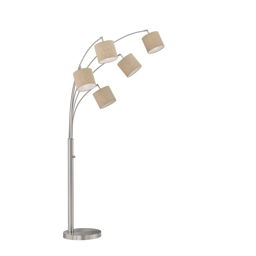 Fischer & Honsel Annecy Lampa Stojąca Nikiel matowy, 5-punktowe main product photo