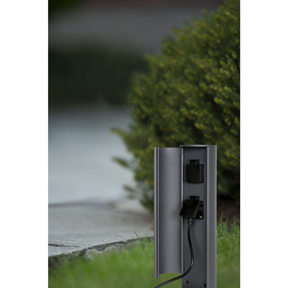 Oświetlenie Lucide Steckdose Zewnętrzne gniazdko elektryczne Antracytowy main product photo