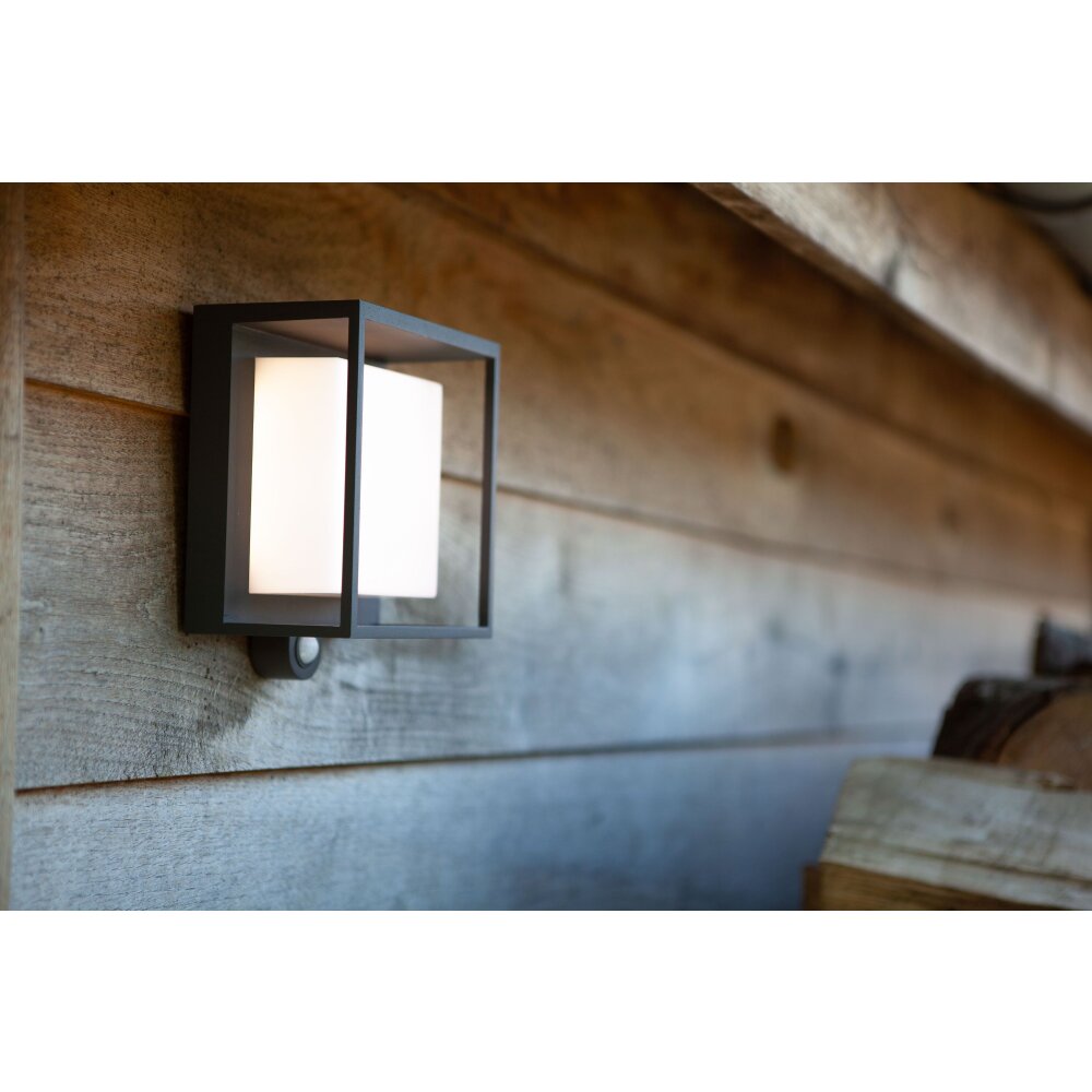 Lutec Curtis Solar Lampa ścienna LED Antracytowy, 1-punktowy, Czujnik ruchu main product photo