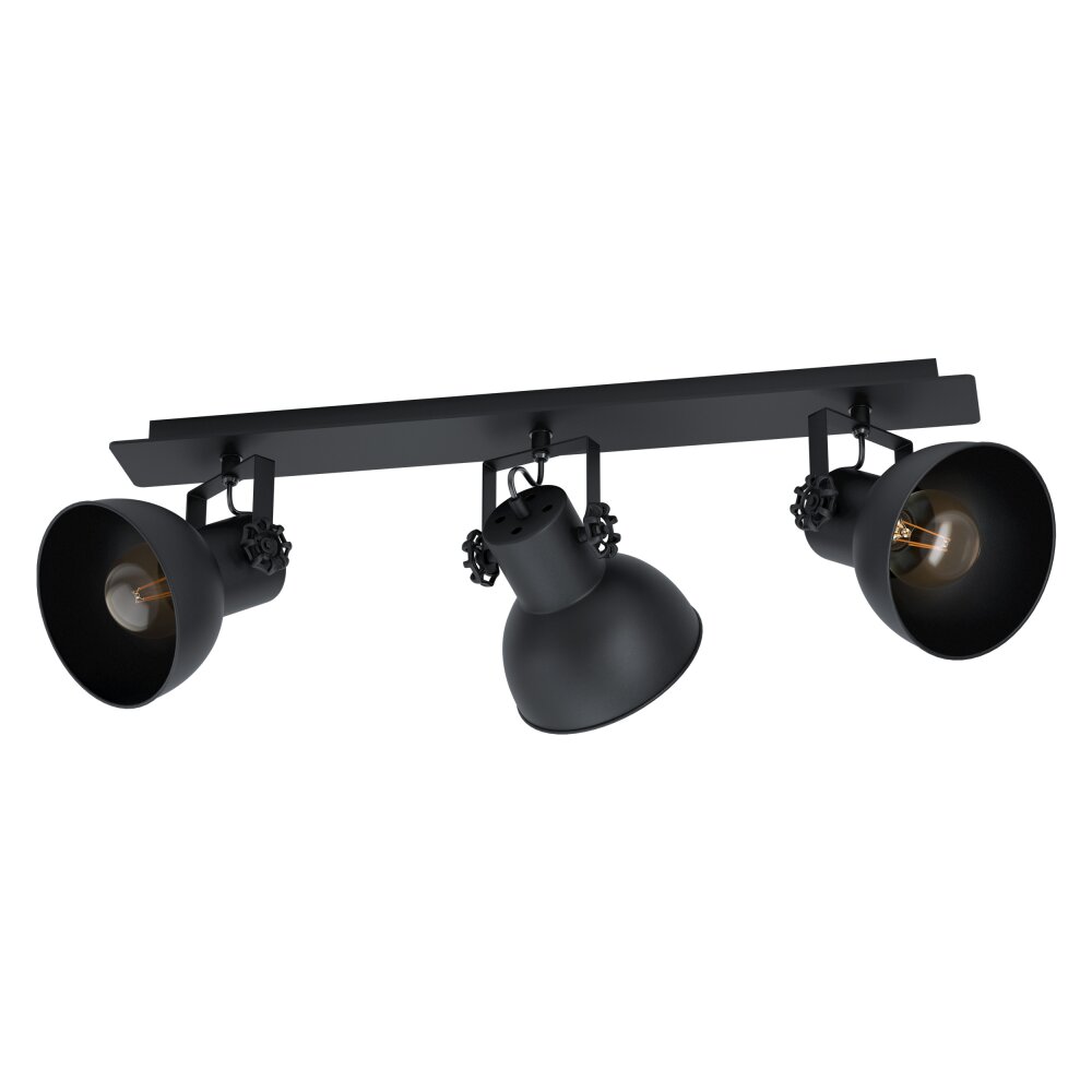 Eglo BARNSTAPLE Lampa Sufitowa Czarny, 3-punktowe main product photo