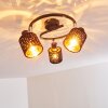 Liared Lampa Sufitowa Chrom, Czarny, 3-punktowe