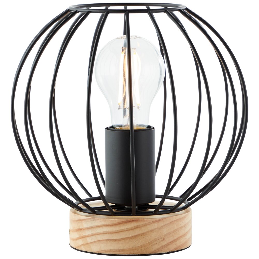 Brilliant SORANA lampka nocna Ciemne drewno, Czarny, 1-punktowy main product photo