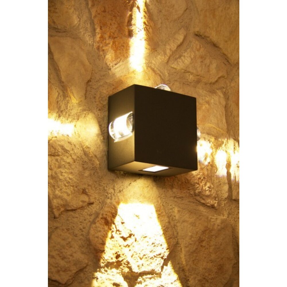 Lutec EVANS zewnętrzny kinkiet LED Antracytowy, 4-punktowe main product photo