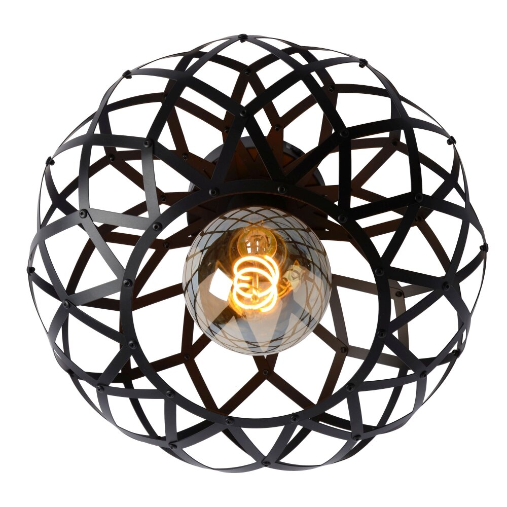 Lucide WOLFRAM Lampa Sufitowa Czarny, 1-punktowy main product photo
