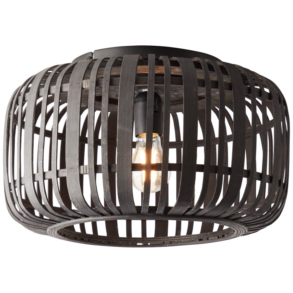 Brilliant Woodrow Lampa Sufitowa Ciemne drewno, Czarny, 1-punktowy main product photo