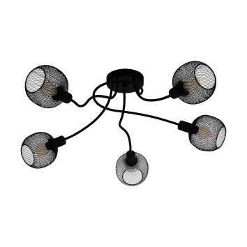 Eglo WRINGTON Lampa Sufitowa Czarny, 5-punktowe