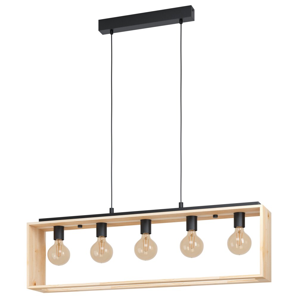 Eglo FAMBOROUGH Lampa Wisząca Brązowy, Czarny, 5-punktowe main product photo